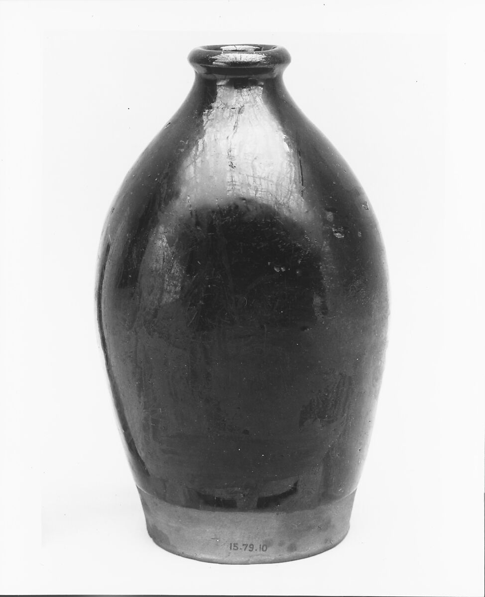Bottle, Earthenware, American