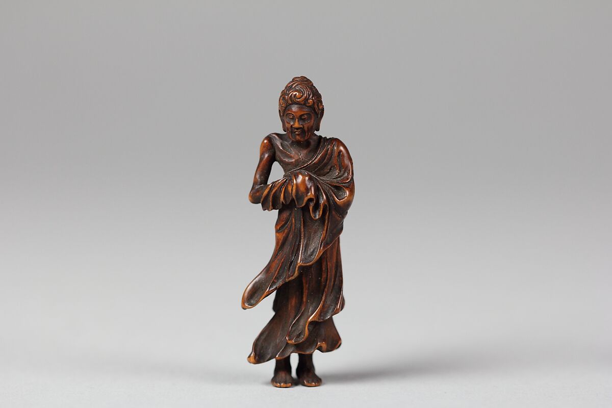 Shakyamuni Descending from the Mountains (Shussan Shaka), Wood, Japan 