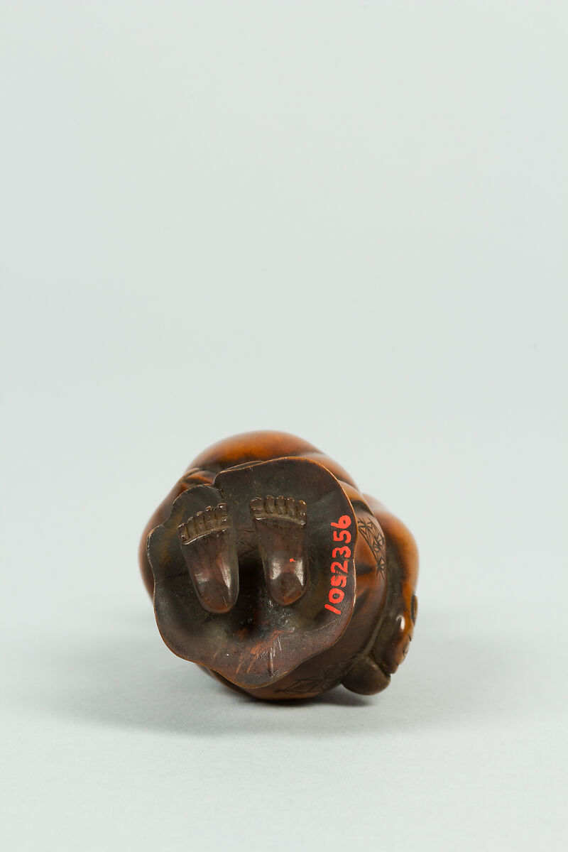 Netsuke of Female Figure, Wood, Japan