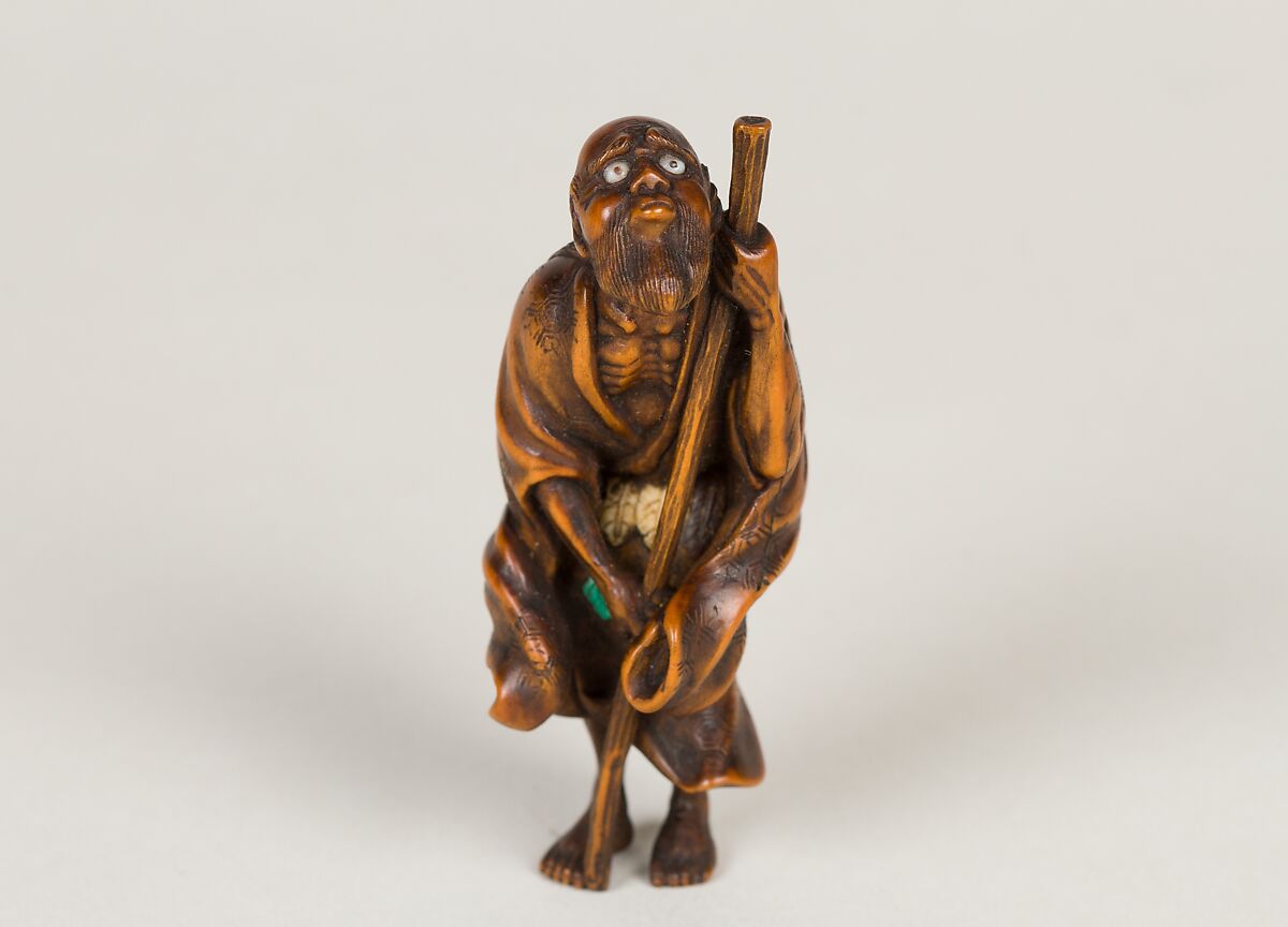 Daoist Immortal Tekkai, Chikusai (Japanese, active late 18th–early 19th century), Wood, Japan 