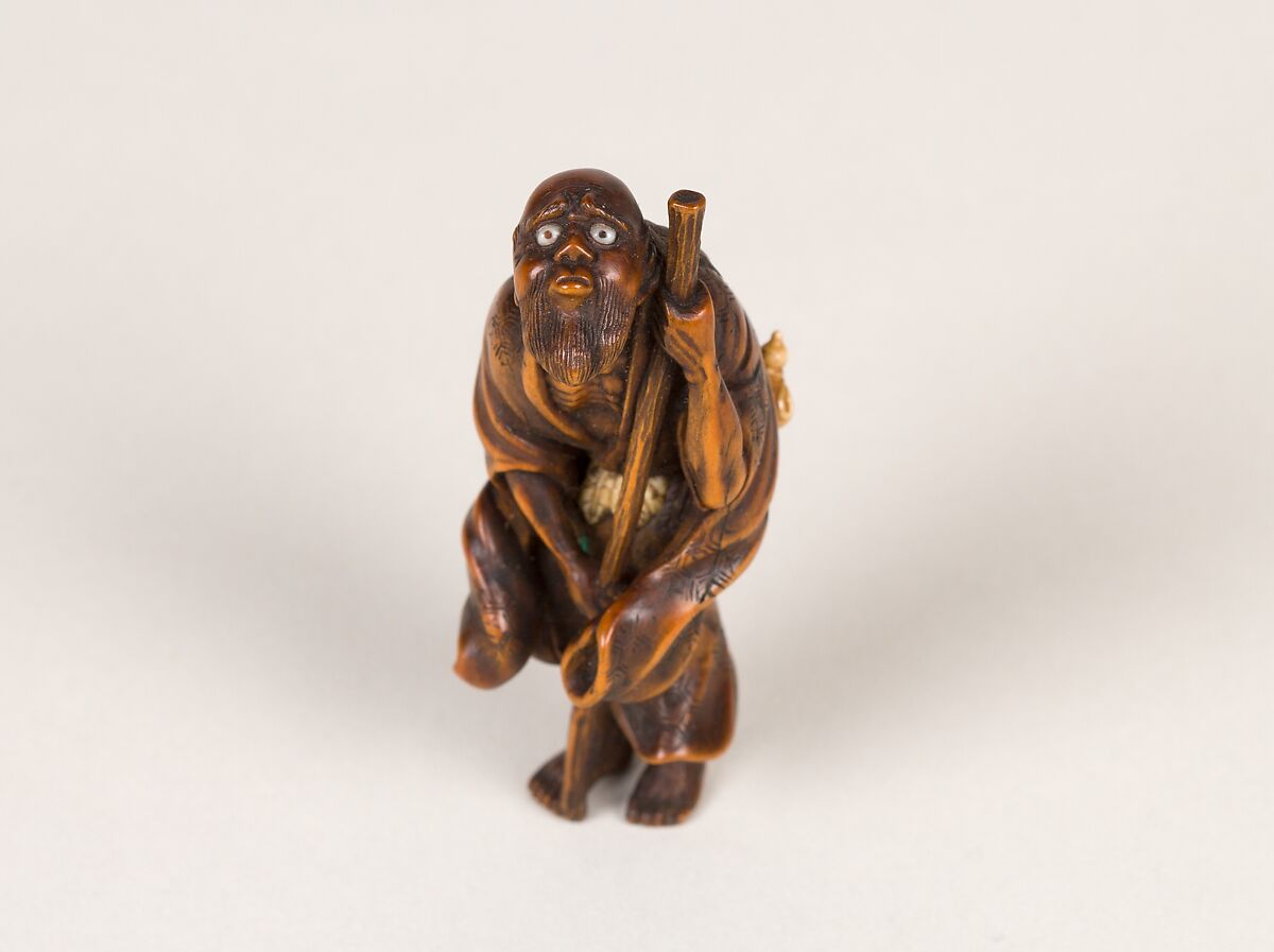 Daoist Immortal Tekkai, Chikusai (Japanese, active late 18th–early 19th century), Wood, Japan
