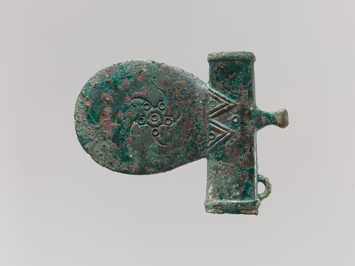 Ax Head with Oval-Shaped Blade, Bronze, Northeast China