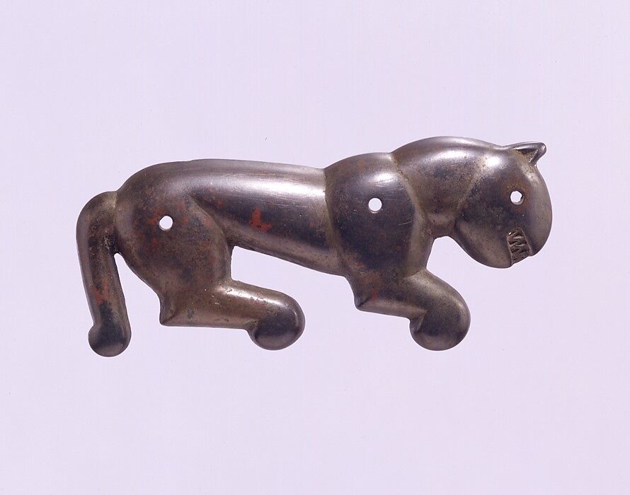 Leopard-Shaped Pectoral, Bronze, China 
