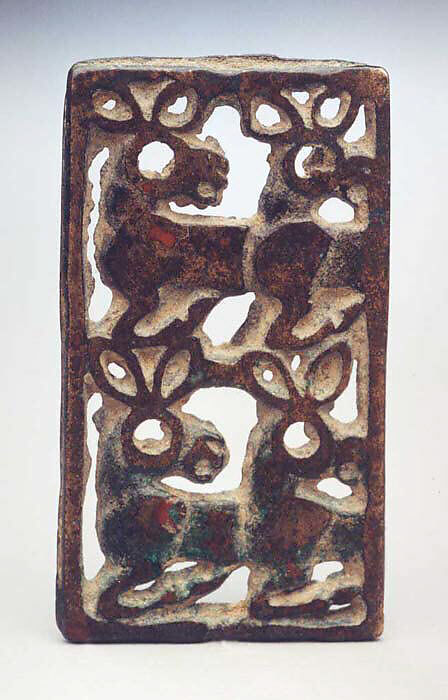 Garment Plaque with a Kulan, Bronze, North China 
