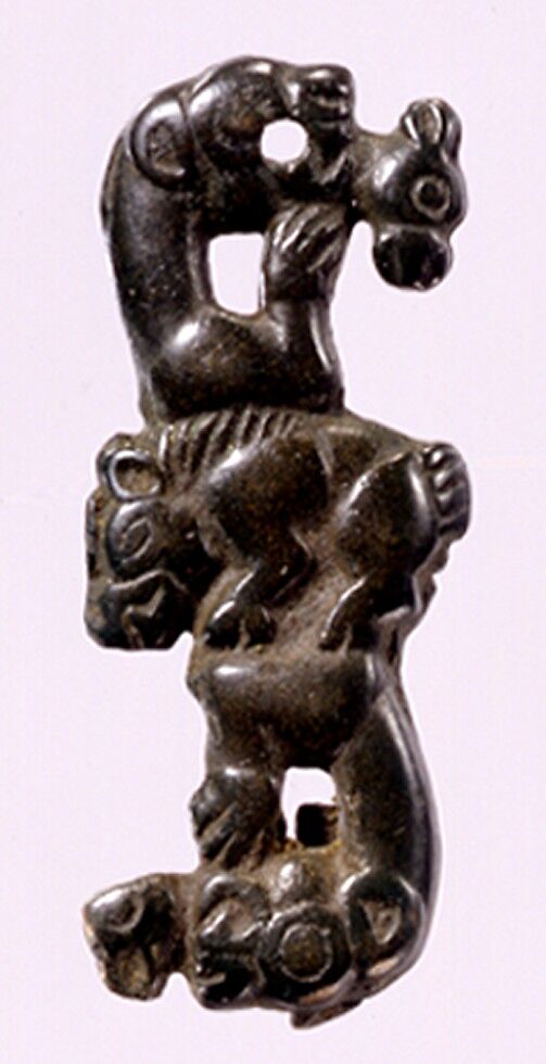 Garment Plaque with Animal Motif, Bronze, Northwest China 