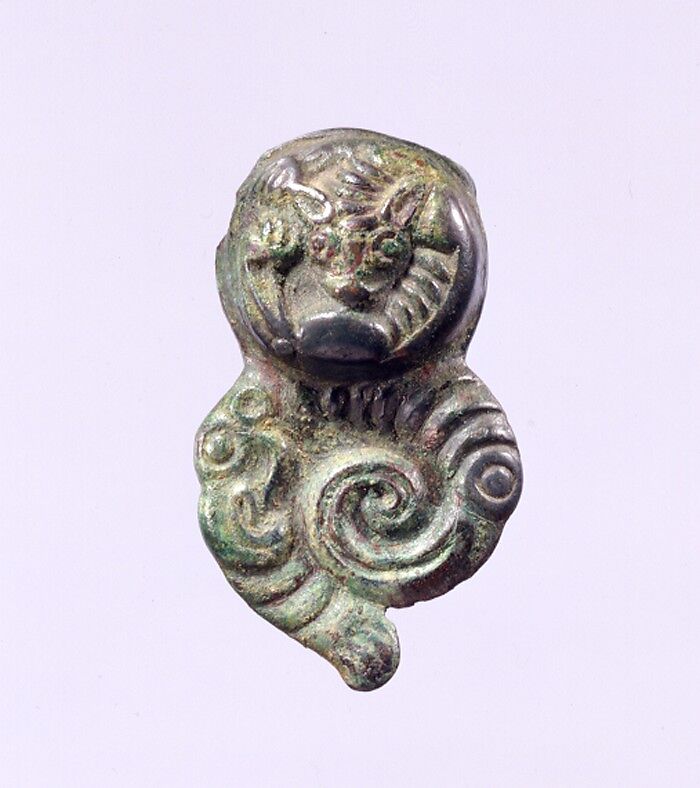 Harness Ornament with Zoomorphic Motifs, Bronze, Northwest China 