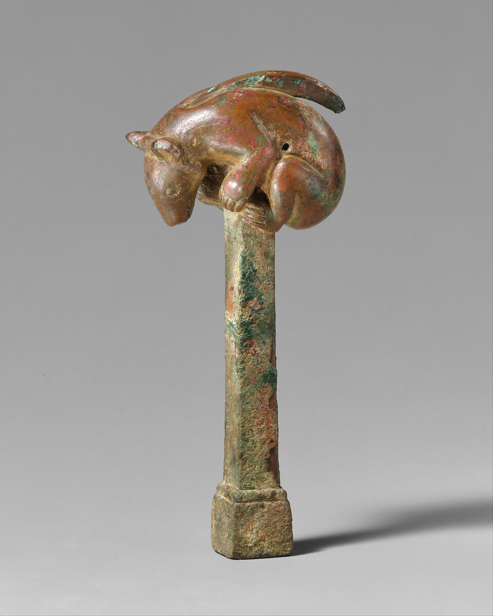 Tuning Key for a Zither, Bronze, North China 