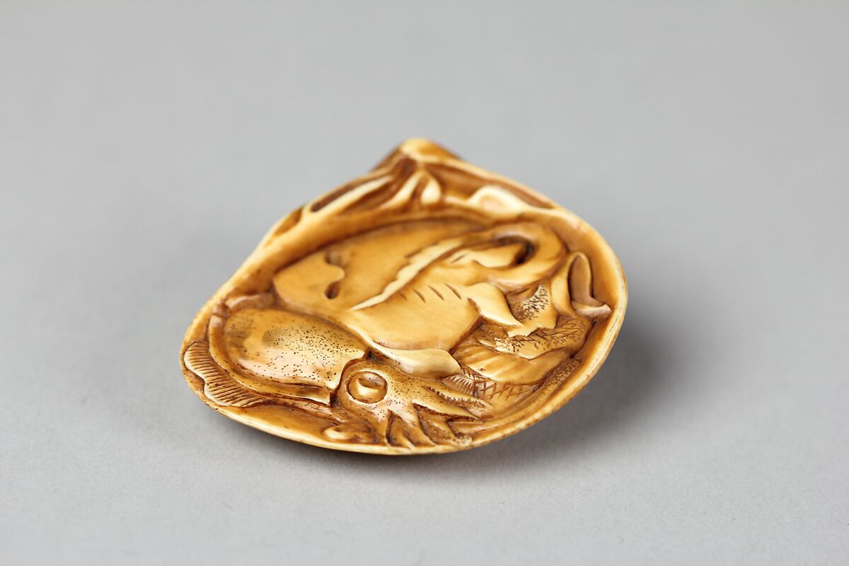 Netsuke of Shell, Ivory, Japan 