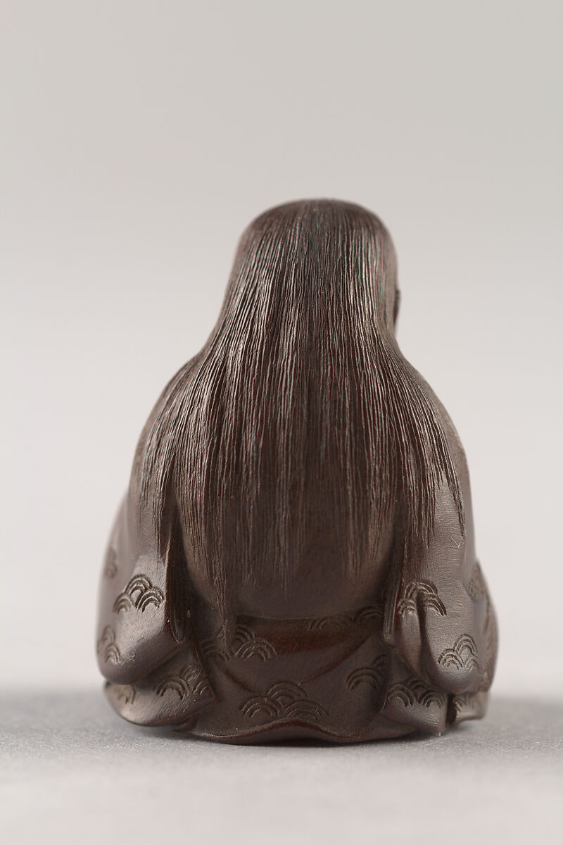 Netsuke: probably Illustrating Legend of Urashima Taro., Tokoku, Wood, ivory, jade, Japan