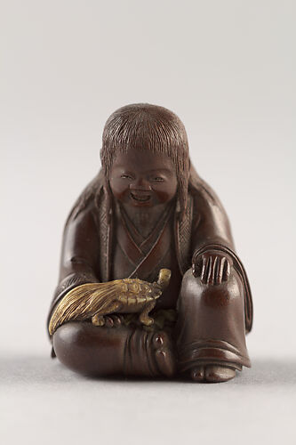 Netsuke: probably Illustrating Legend of Urashima Taro.