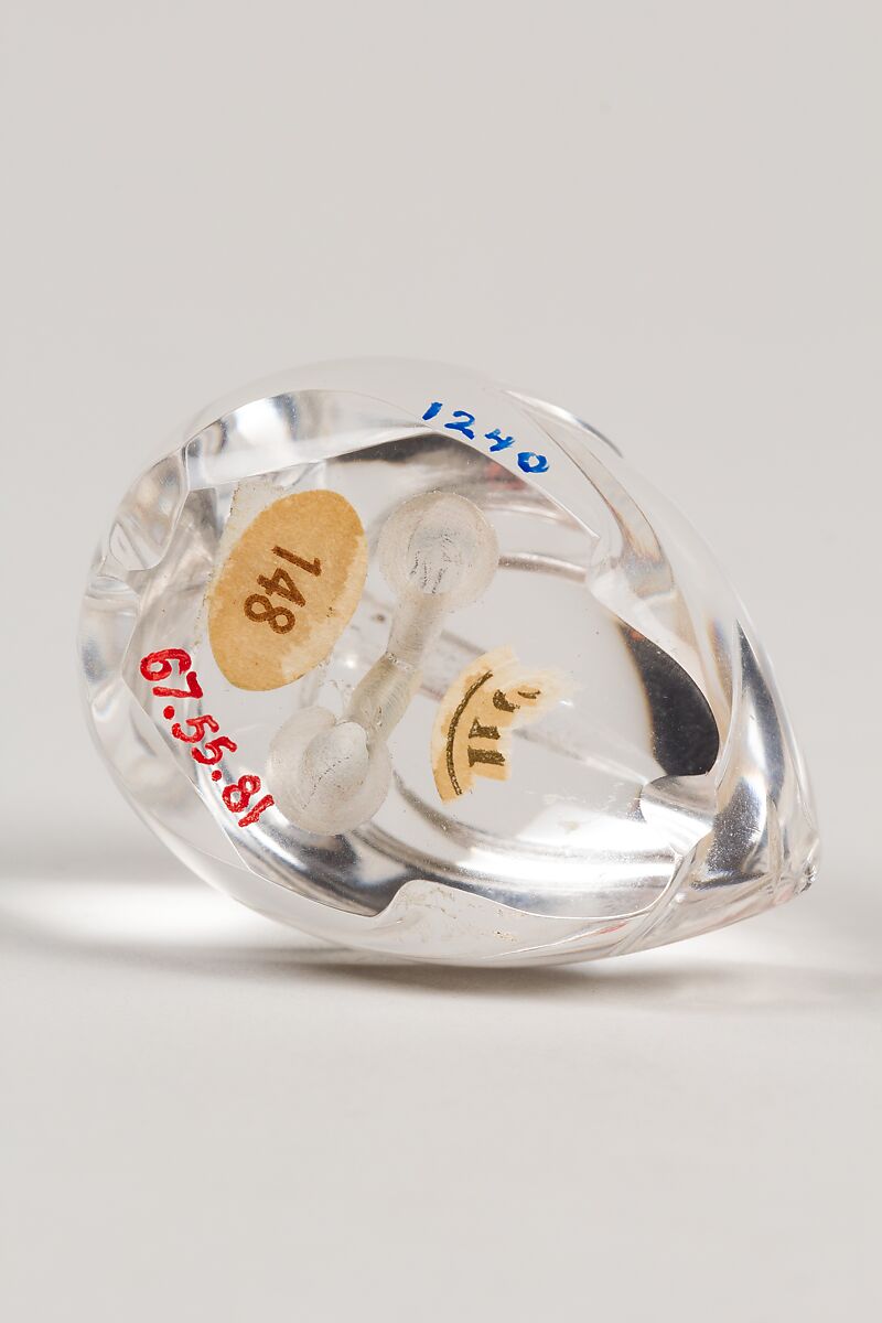 Netsuke of Rabbit, Crystal, wax, Japan