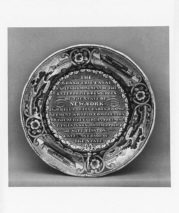 Plate, Earthenware, transfer-printed, British (American market) 