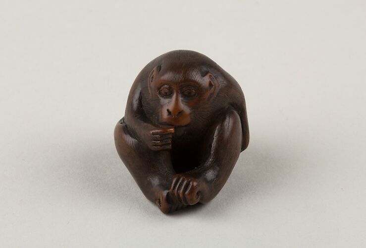 Netsuke of a Seated Monkey