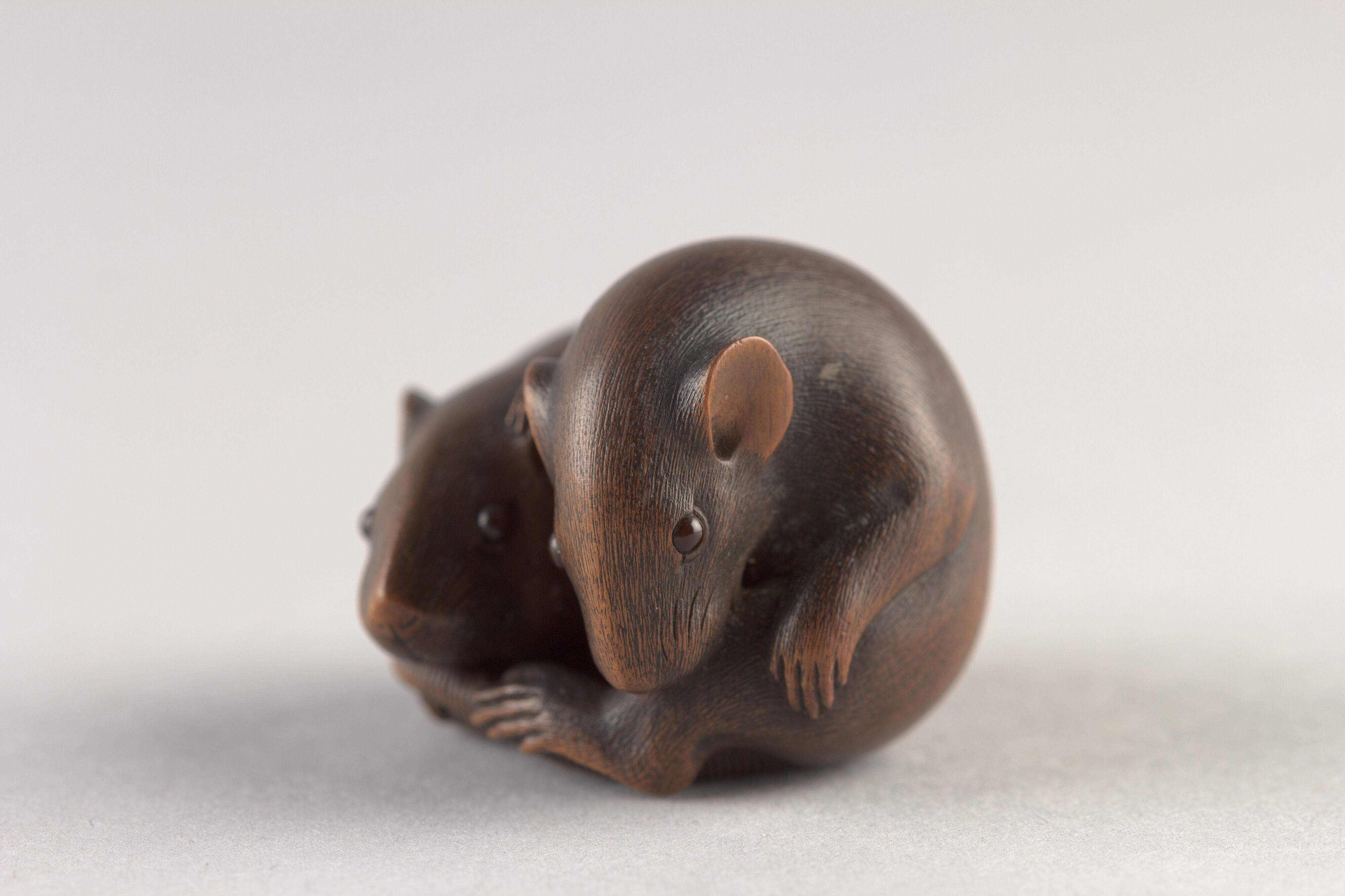 Ikkan - Netsuke of Two Rats - Japan - The Metropolitan Museum of Art