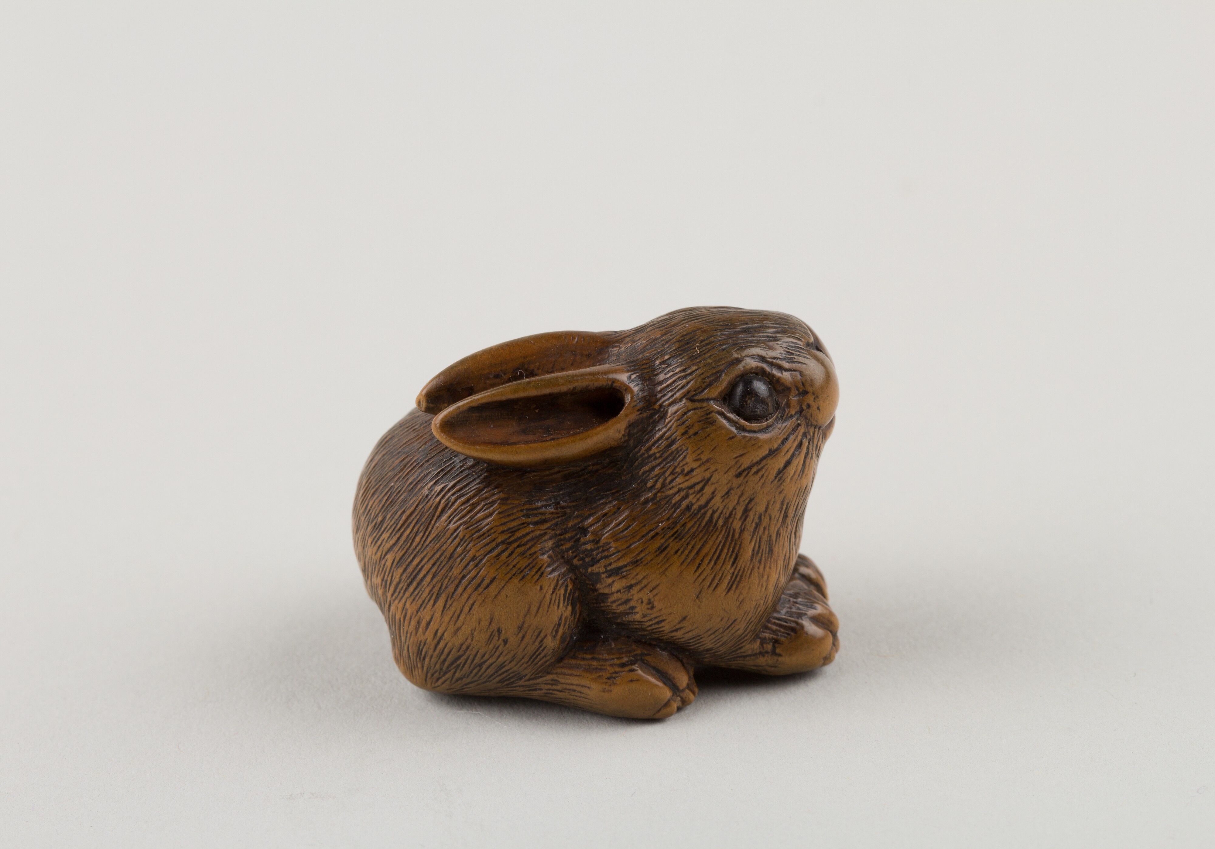 Minkō - Netsuke of a Seated Hare - Japan - The Metropolitan Museum