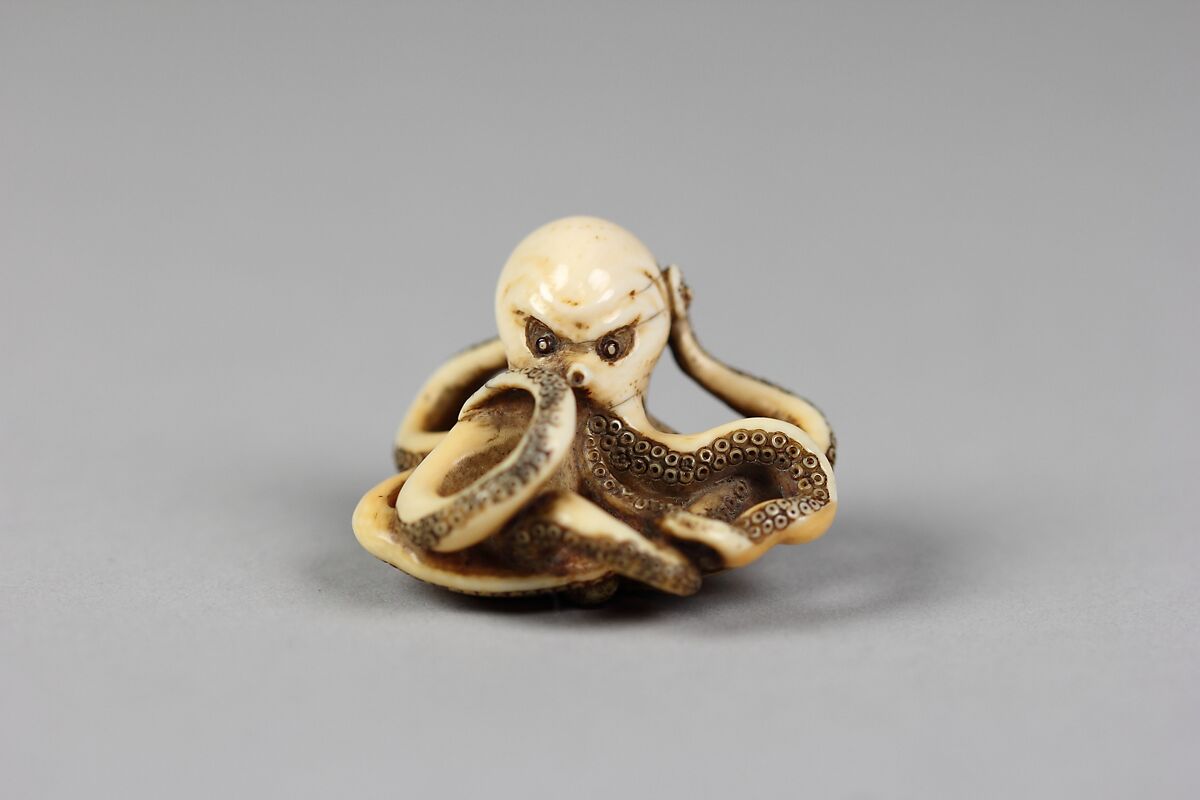 Netsuke Of Octopus Japan Edo Or Meiji Period