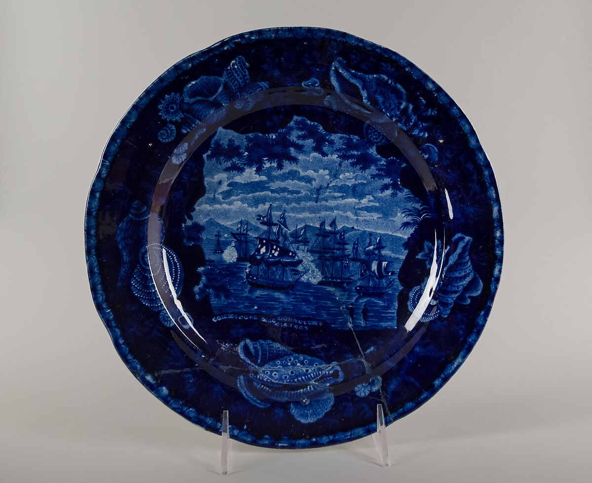 Plate, Enoch Wood &amp; Sons (British, active Burslem, 1818–46), Earthenware, transfer-printed, British (American market)