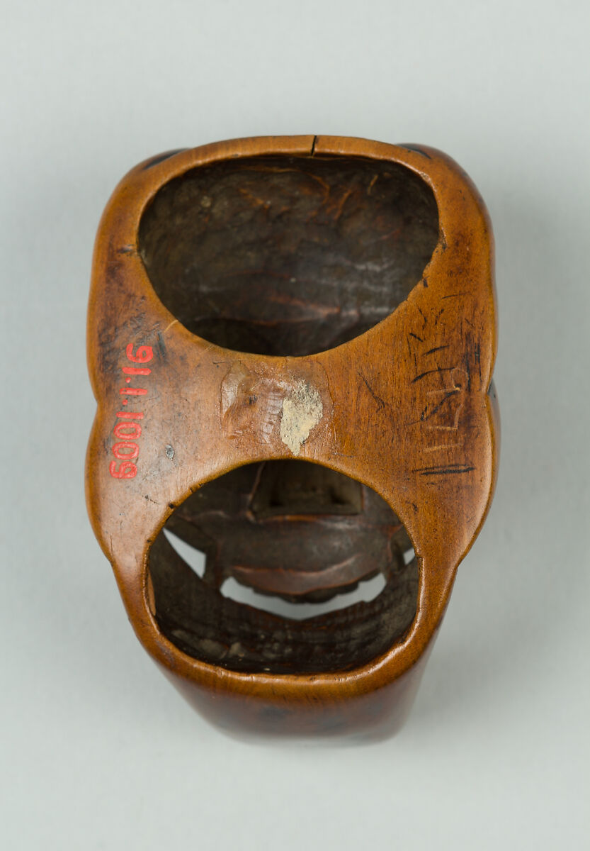 Netsuke of Noh Mask: Hannya, Wood, Japan