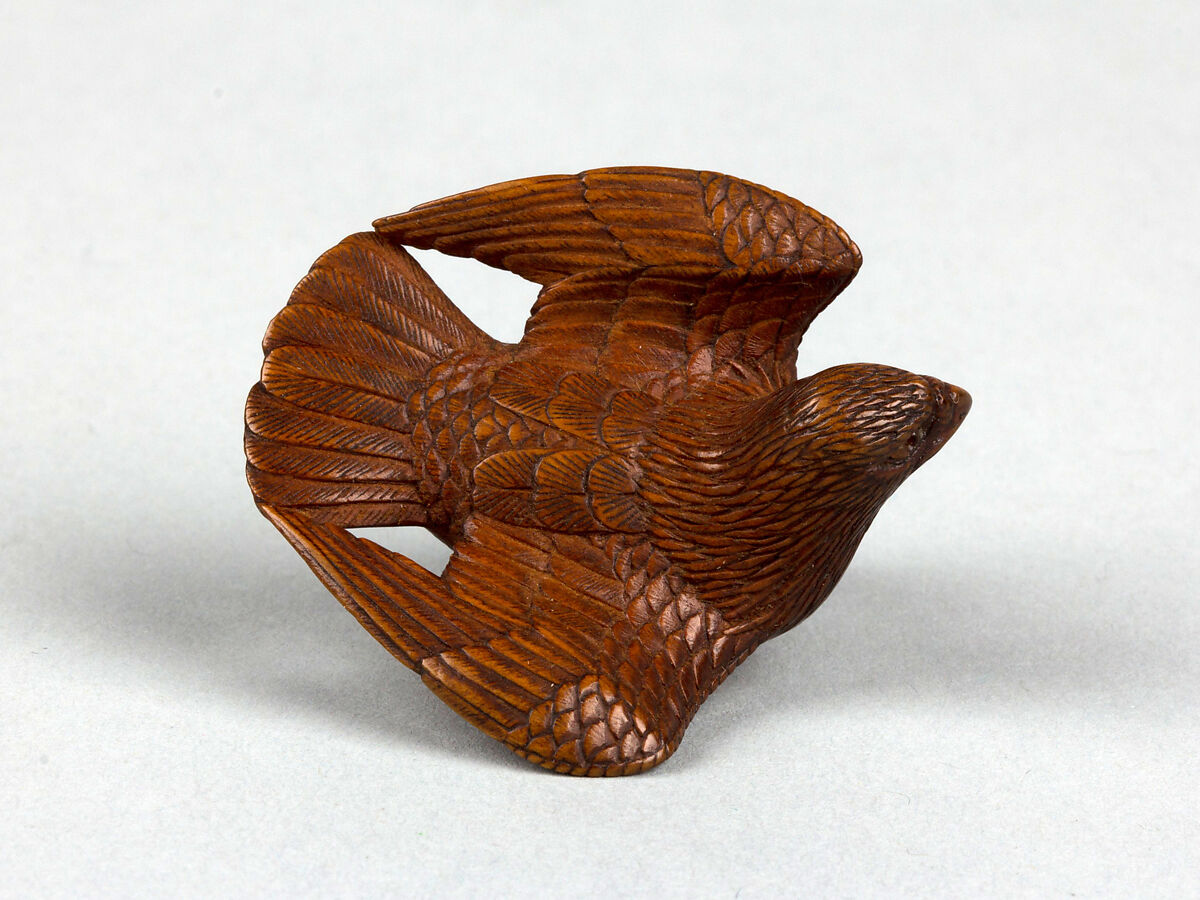 Netuske of Eagle Carrying Away a Small Monkey, Wood, Japan