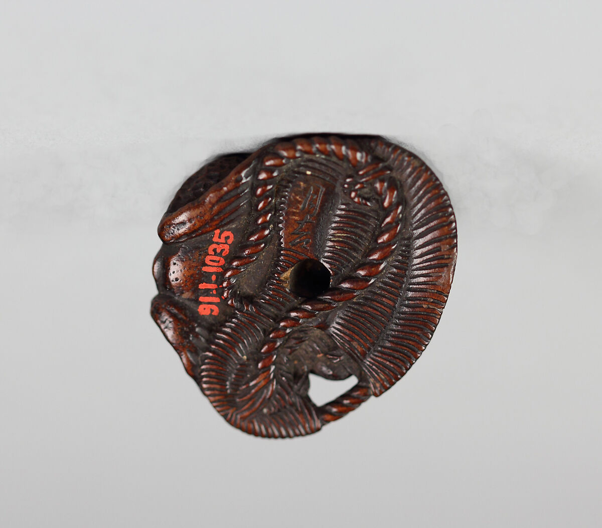 Netsuke of Toad on a Sandal, Wood, Japan