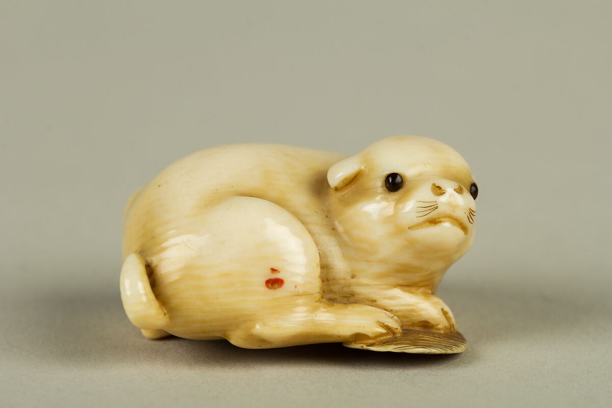 Netsuke of Dog | Japan | Edo (1615–1868) or Meiji period (1868–1912 ...