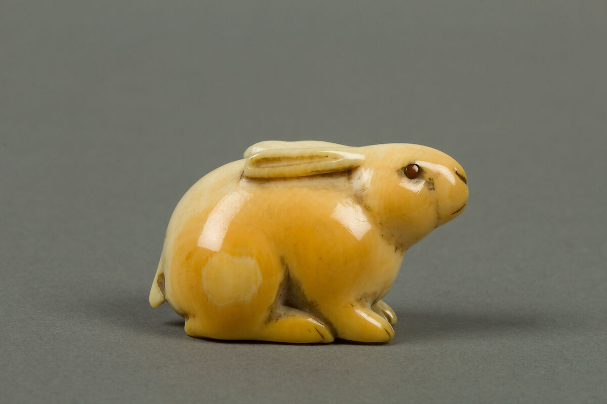 Netsuke of Rabbit, Ivory, Japan