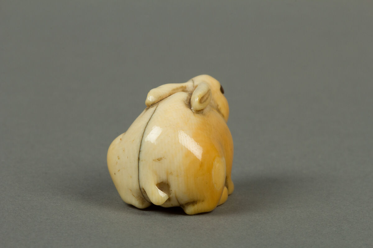 Netsuke of Rabbit, Ivory, Japan