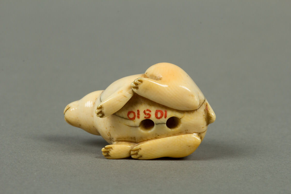 Netsuke of Rabbit, Ivory, Japan