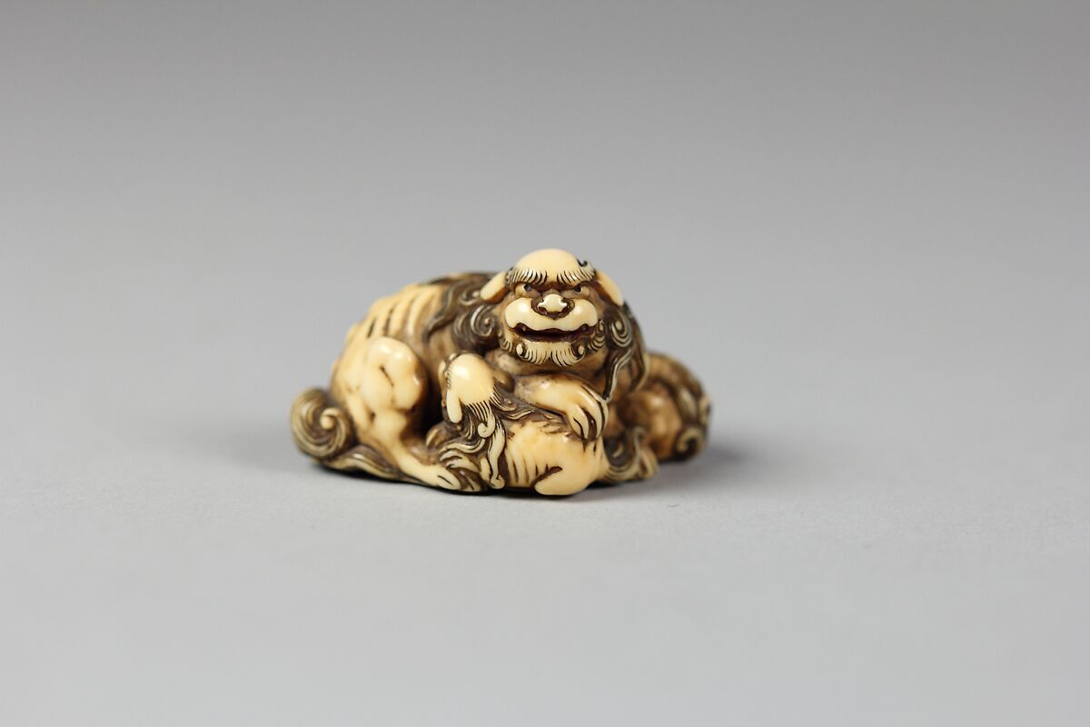 Netuske of Qilin and Two Cubs, Ivory, Japan 