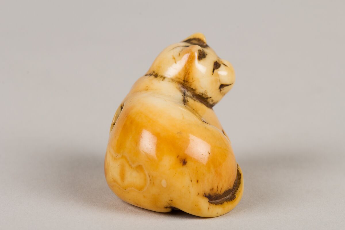 Netsuke of Cat, Ivory, Japan