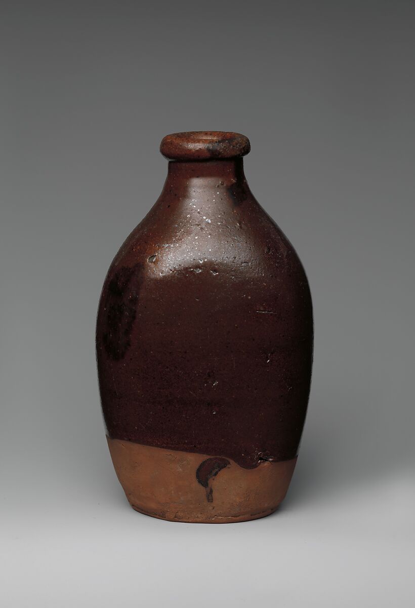 Bottle, Earthenware, American 