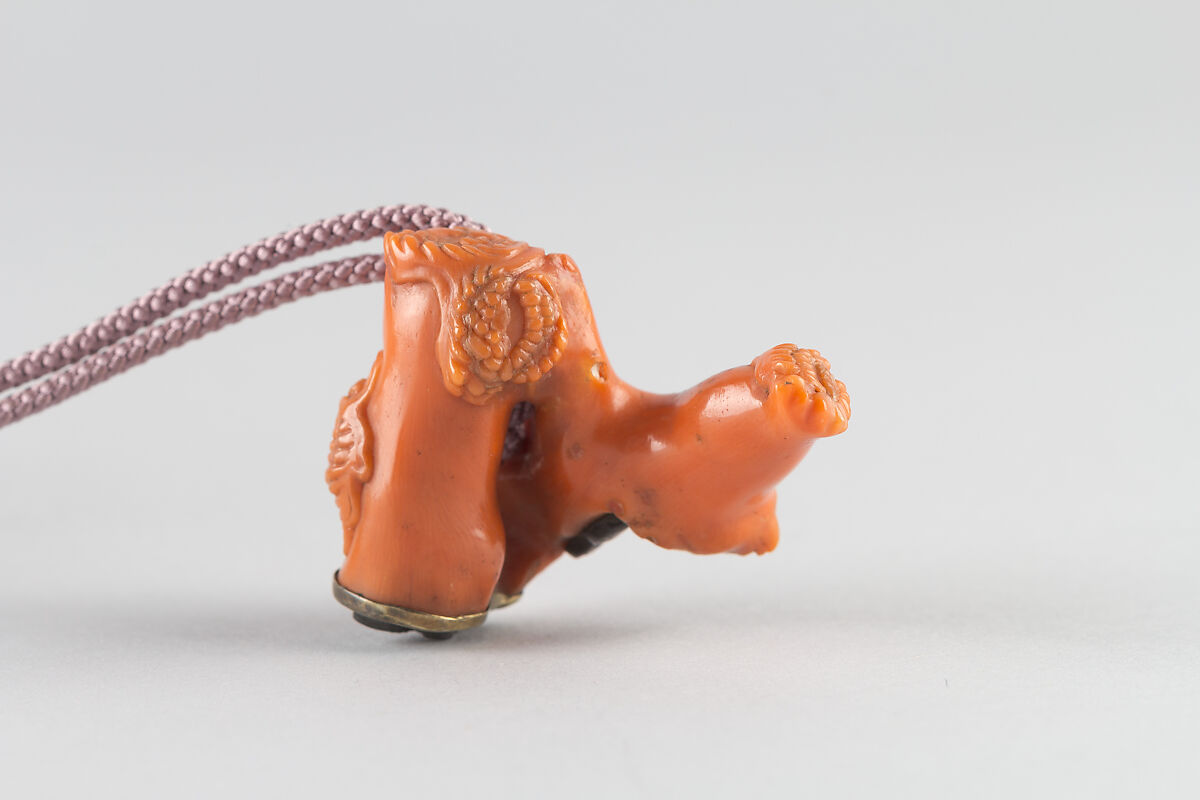 Netsuke, Carved coral, Japan