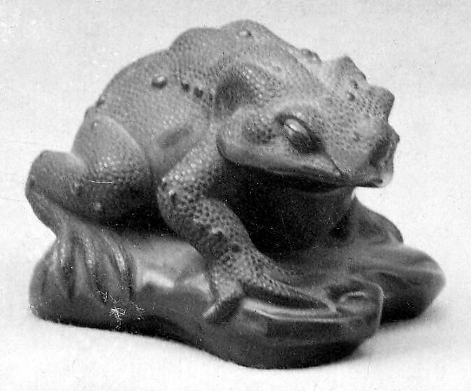 Toad Paperweight, Bronze, Japan 