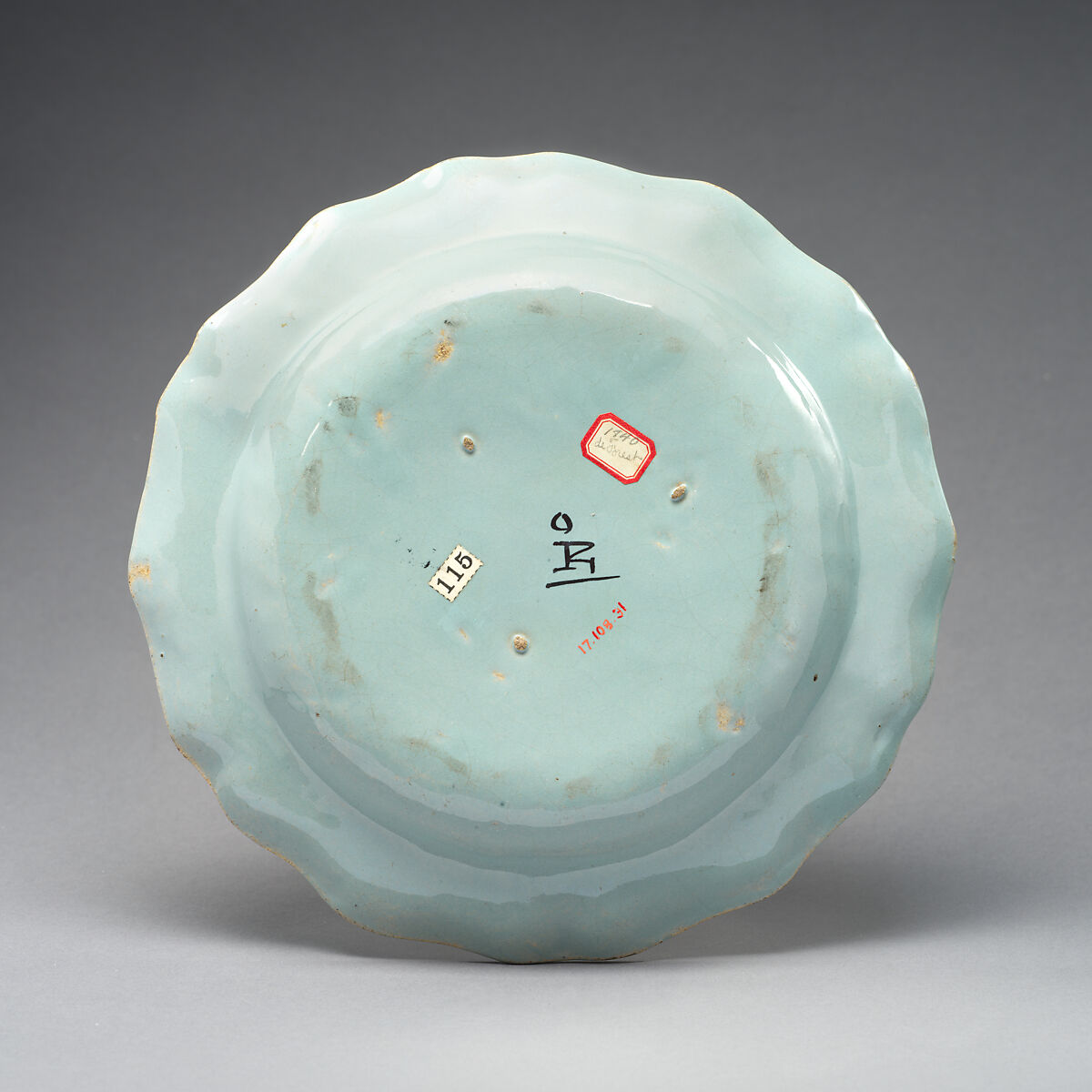 Plate, Tin-glazed earthenware, Mexican