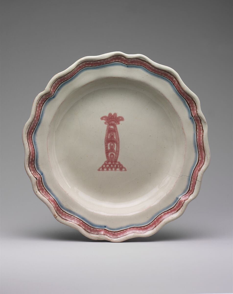Plate, Tin-glazed earthenware, Mexican 