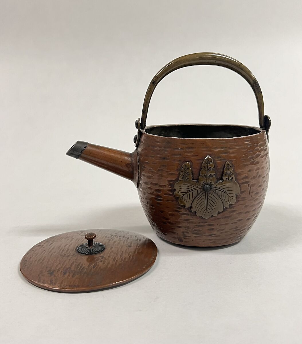 Pot for Wine or Tea, Copper with silver spout, Japan