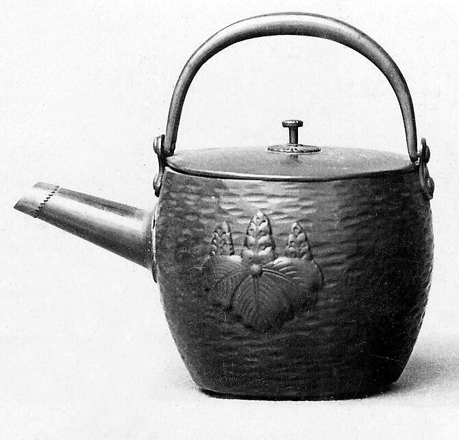 Pot for Wine or Tea, Copper with silver spout, Japan