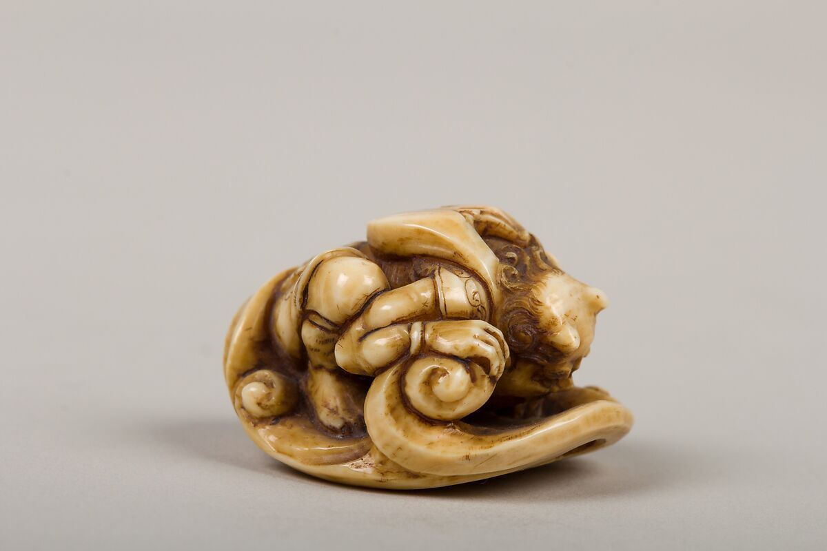 Netsuke of Demon, Ivory, Japan