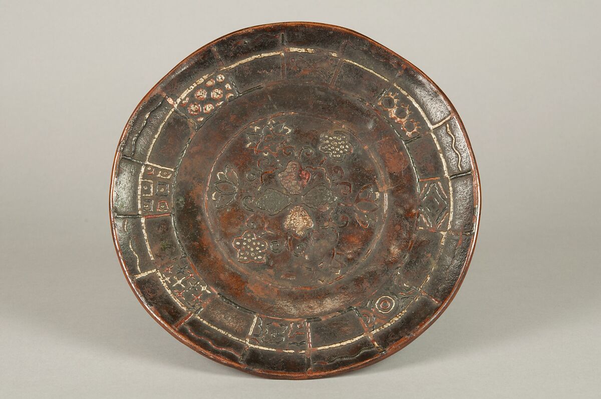 Plate, Iron decorated with lacquer, Japan 