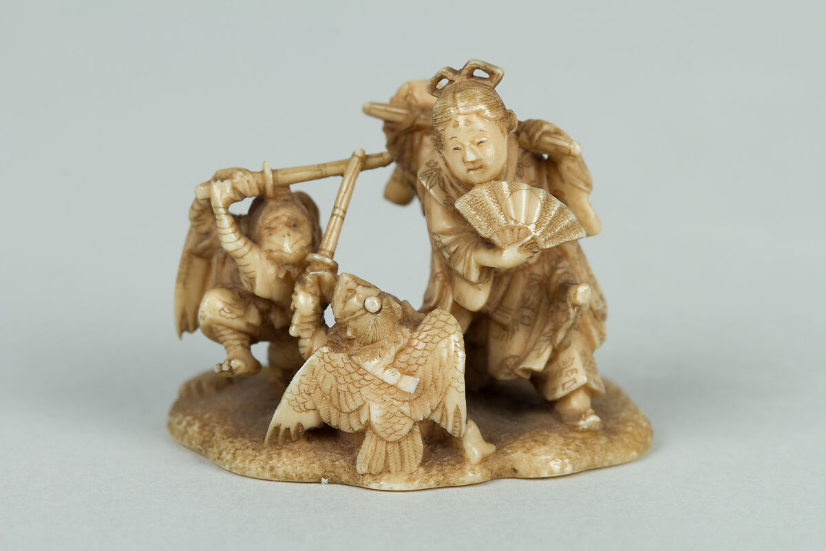 Netsuke: Group of Figures, Ivory, Japan 