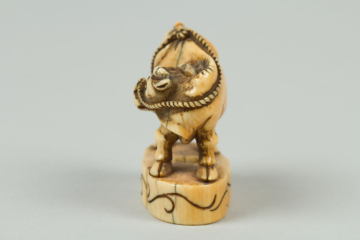 Netsuke of Ox, Ivory, Japan