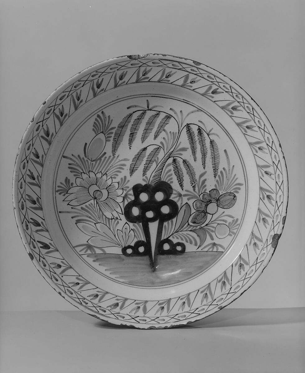 Plate, Earthenware, Dutch 