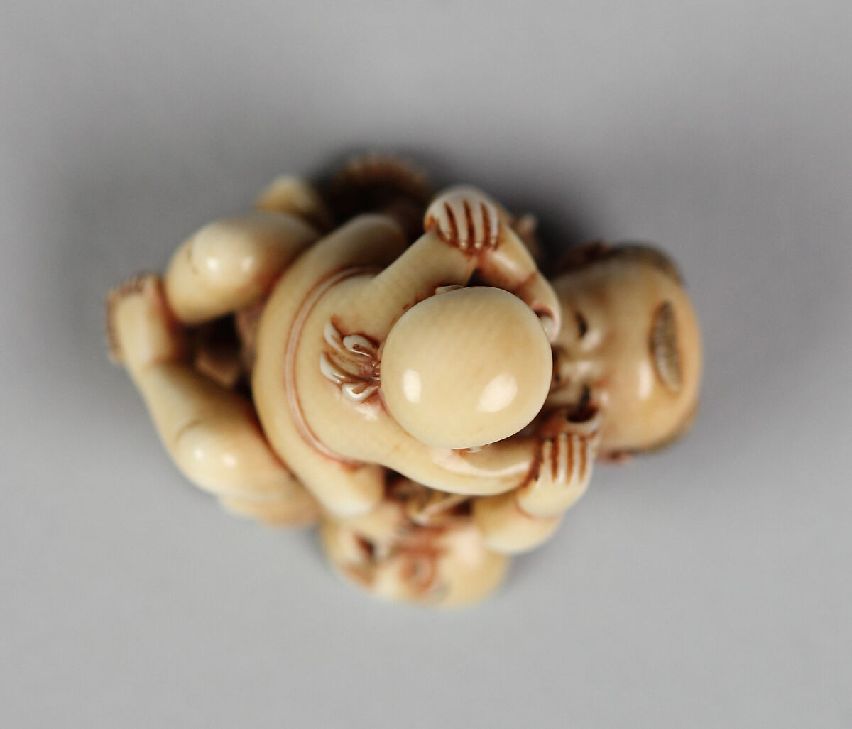 Netsuke of Children, Ivory, Japan