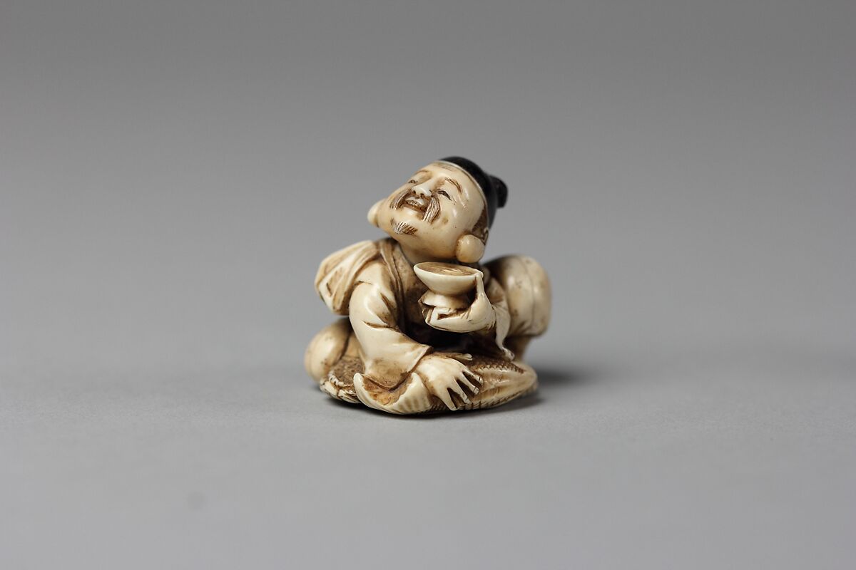Netsuke of Ebisu, Ivory, Japan