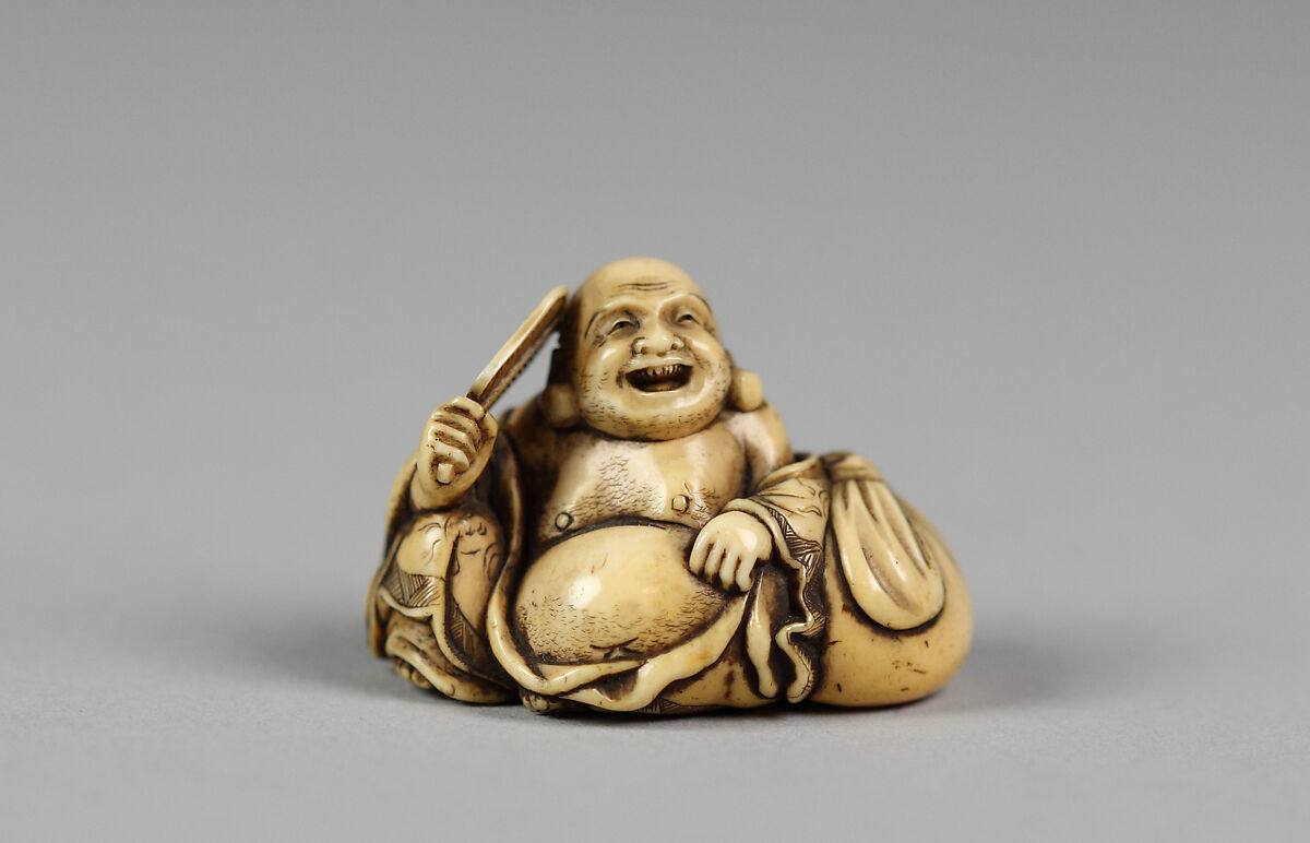 Netsuke of Hotei, Ivory, Japan 