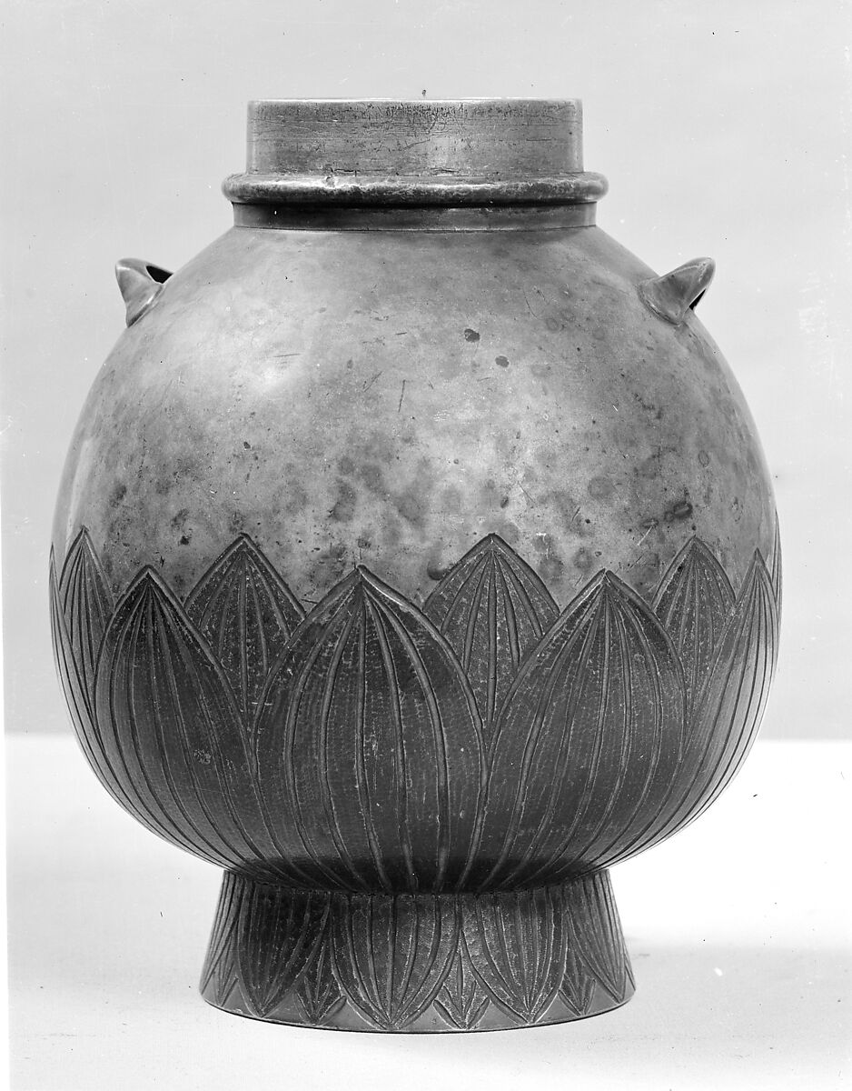 Jar, Pewter, Japan 