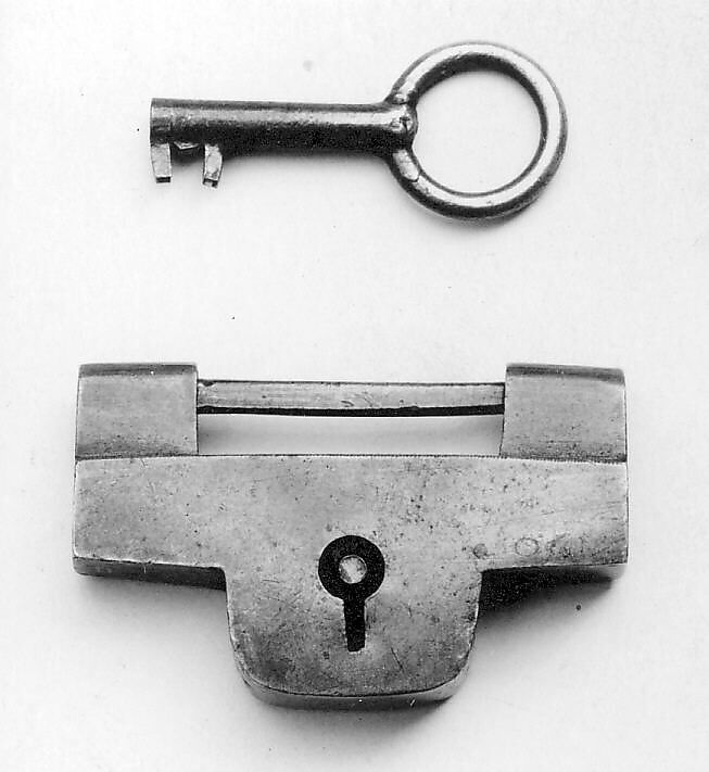 Lock and key, Brass, Japan 