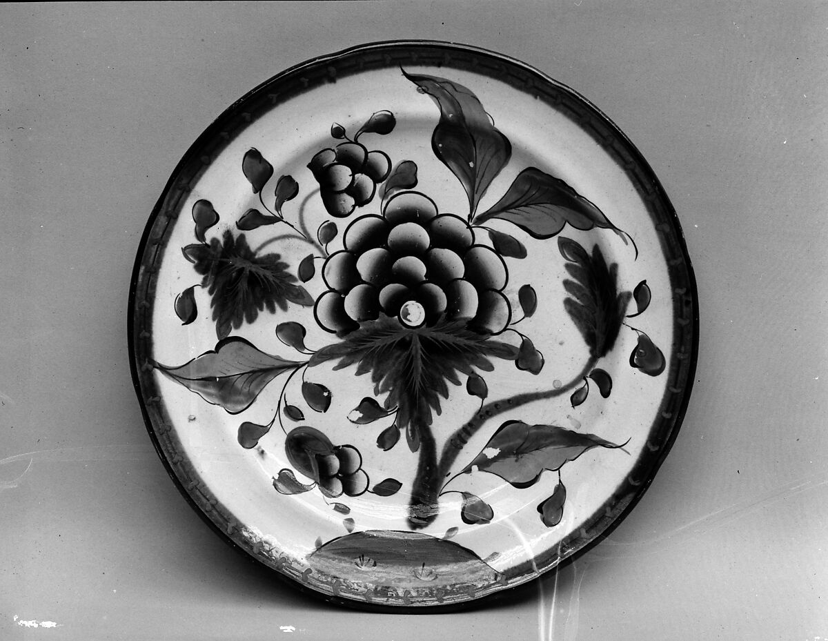 Plate, Earthenware, gaudy dutch, British (American market) 