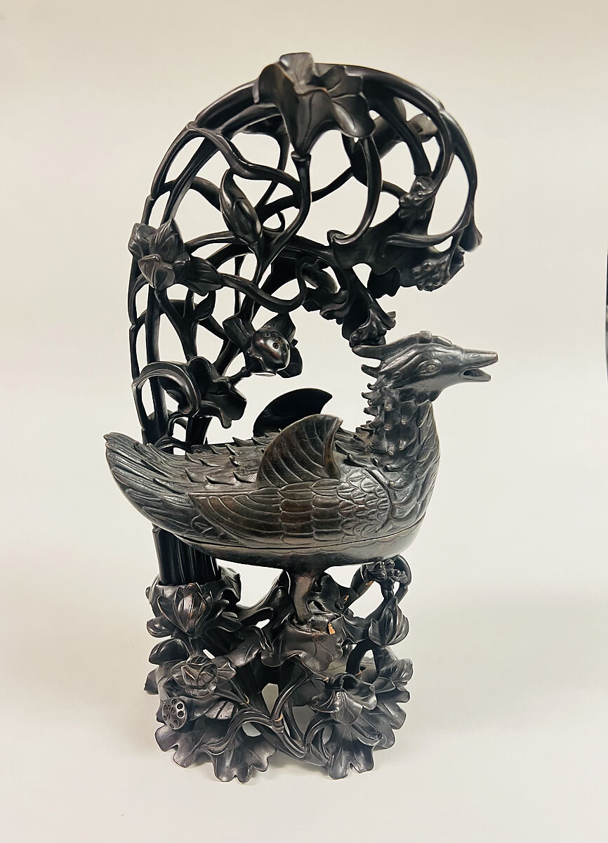 Bowl with cover, Bronze, Japan