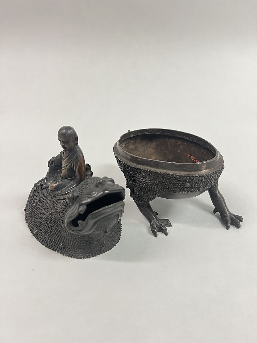 Bowl with cover, Bronze, Japan